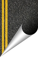 Image showing asphalt texture with copyspace