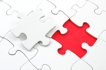 Image showing blank puzzle with missing piece