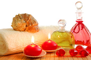 Image showing red massage still life