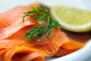 Image showing smoked salmon