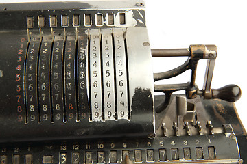 Image showing very old calculator