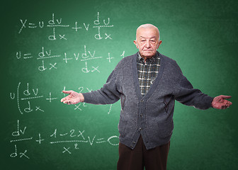 Image showing old teacher