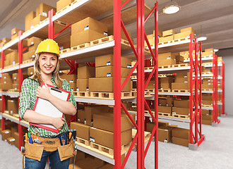 Image showing worker in warehouse