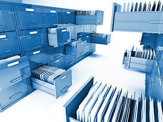 Image showing file cabinet 3d