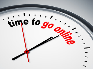 Image showing time to go online