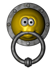 Image showing smiley doorknocker