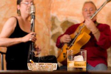 Image showing Jazz club atmosphere