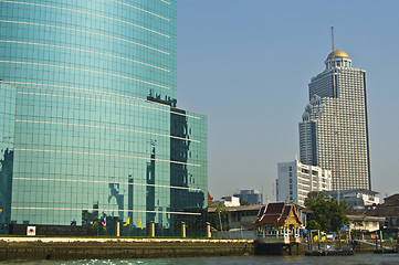 Image showing Bangkok and its river