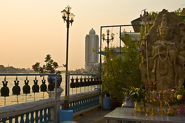 Image showing Bangkok and its river