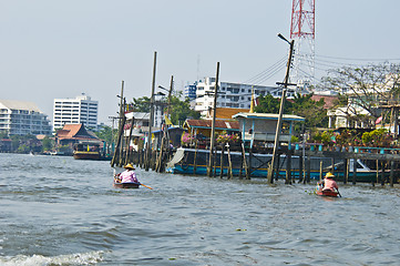 Image showing Bangkok and its river