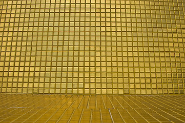 Image showing Golden tiles