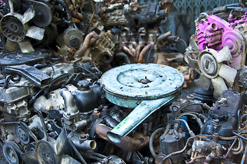 Image showing Old car parts