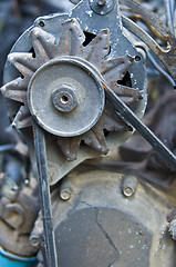 Image showing Old car parts