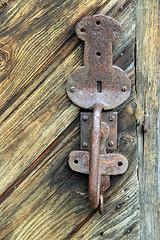 Image showing Old norwegian door details