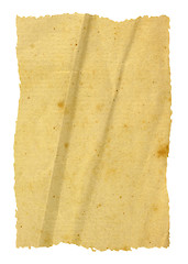 Image showing Folded Vintage Paper