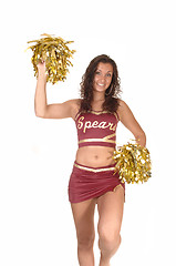 Image showing Dancing cheerleader.