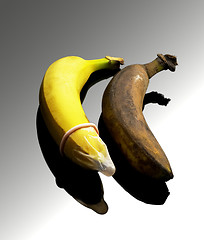 Image showing condom on banana