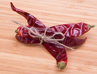 Image showing Colorful red peppers 