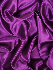 Image showing Smooth elegant lilac silk as background 