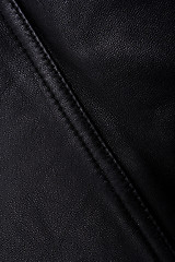 Image showing Black leather texture background 