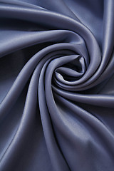 Image showing Smooth elegant grey silk 