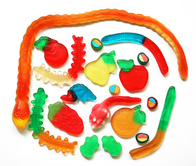 Image showing Colorful different Jelly Candy