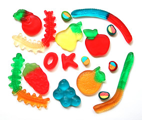 Image showing Colorful different Jelly Candy