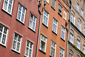 Image showing Poland. Gdansk. Walls of old houses