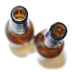 Image showing Empty Bottles of Beer