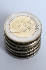 Image showing euro coins