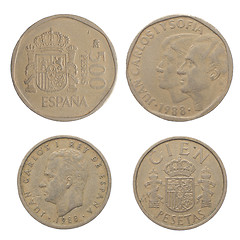 Image showing Old Spanish coins 