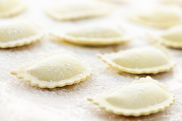 Image showing Uncooked ravioli