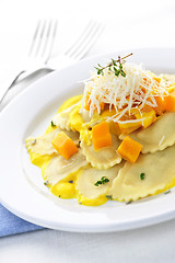 Image showing Ravioli dinner