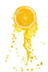 Image showing orange juice splash