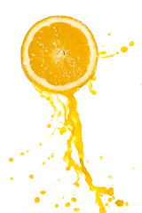 Image showing orange juice splash