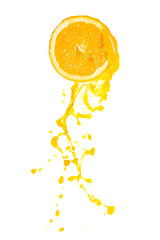 Image showing orange juice splash