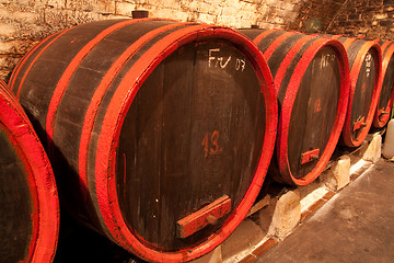 Image showing wine barrels