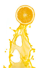 Image showing orange juice splash