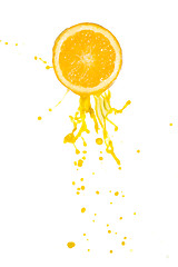 Image showing orange juice splash