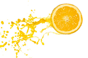 Image showing orange juice splash