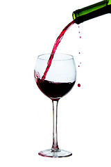 Image showing pouring red wine 