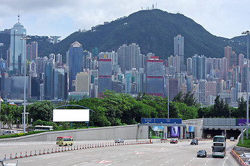 Image showing traffic through the modern city 