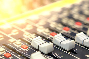 Image showing mixing desk background pattern 