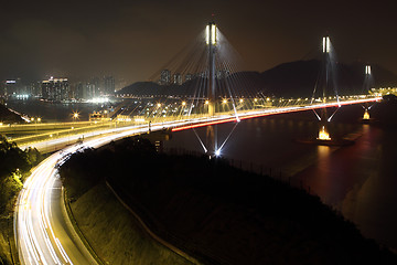 Image showing Ting Kau bridge 