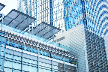 Image showing modern building with blue toned 