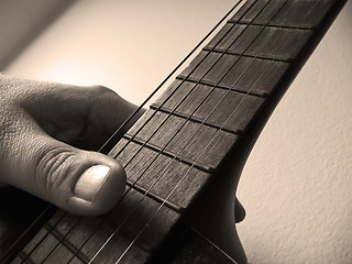 Image showing playing guitar