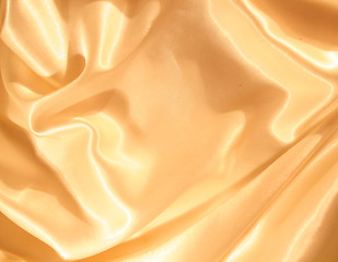 Image showing Smooth elegant golden silk 