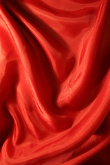 Image showing Smooth Red Silk background