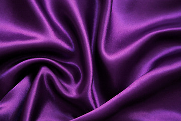 Image showing Smooth elegant lilac silk