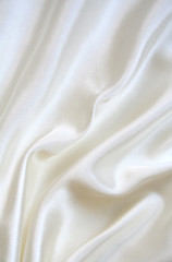 Image showing Smooth elegant white silk as background